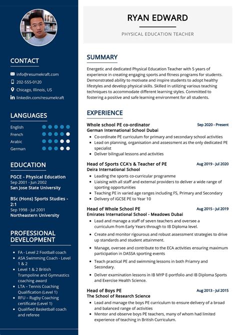 physical education teacher resumes|Professional Physical Education Teacher Resume Examples.